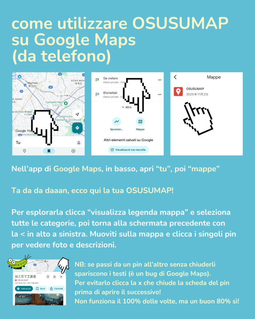 Come utilizare OSUSUMAP su Google Maps